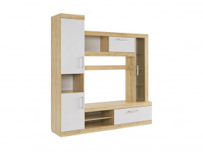 Мини-стенка Макси дуб сонома/белое дерево в Тобольске - tobolsk.mebel-tymen.ru | фото