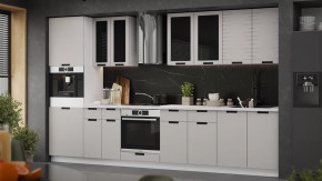 Модульная кухня «Гренада» Белый, Холст мокко в Тобольске - tobolsk.mebel-tymen.ru | фото