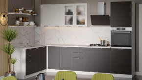 Модульная кухня «Кимберли» Белый, Сноу, Муссон в Тобольске - tobolsk.mebel-tymen.ru | фото