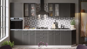 Модульная кухня «Кимберли» Белый, Титан в Тобольске - tobolsk.mebel-tymen.ru | фото