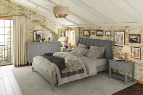 Модульная спальня Никеа Серый шифер/Лак Антрацит в Тобольске - tobolsk.mebel-tymen.ru | фото