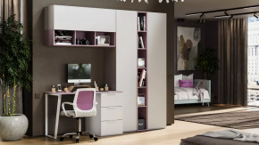 Набор детской мебели «Порто» №9 Белый жемчуг, Виола, Белый софт в Тобольске - tobolsk.mebel-tymen.ru | фото