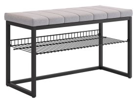 Обувница Классная 2 черный муар/оникс (велюр) в Тобольске - tobolsk.mebel-tymen.ru | фото