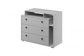 Оскар Комод 3 ящика Белый снег в Тобольске - tobolsk.mebel-tymen.ru | фото