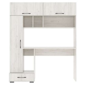 Стол компьютерный "ПКС- 1" (ш1500*г570*в1800мм), ЛДСП дуб крафт белый (Памир) в Тобольске - tobolsk.mebel-tymen.ru | фото