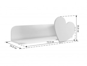 Полка навесная Сердечко в Тобольске - tobolsk.mebel-tymen.ru | фото