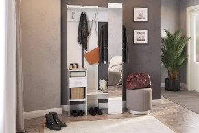 Прихожая Агата белый рамух в Тобольске - tobolsk.mebel-tymen.ru | фото