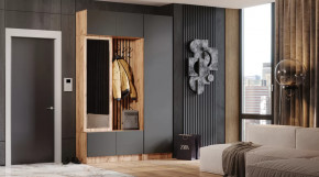 Прихожая "Бавария" Дуб вотан/графит в Тобольске - tobolsk.mebel-tymen.ru | фото