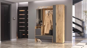 Прихожая Сабрина Дуб вотан/графит в Тобольске - tobolsk.mebel-tymen.ru | фото