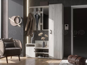 Прихожая Визит Дуб Крафт Белый в Тобольске - tobolsk.mebel-tymen.ru | фото
