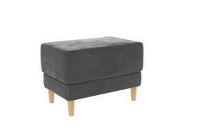 Пуф Рондо 2 графит (велюр) в Тобольске - tobolsk.mebel-tymen.ru | фото