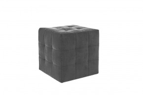 Пуф Рубик 2 графит (велюр) в Тобольске - tobolsk.mebel-tymen.ru | фото