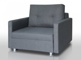 Кресло-кровать Реал 80 с подлокотниками графит в Тобольске - tobolsk.mebel-tymen.ru | фото