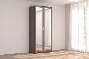 Шкаф 2-х дверный с зеркалом Кэт-4 Венге Диал в Тобольске - tobolsk.mebel-tymen.ru | фото