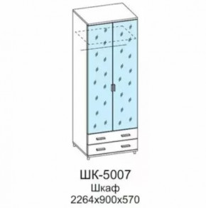 Шкаф для одежды и белья ШК-5007 Грейс в Тобольске - tobolsk.mebel-tymen.ru | фото