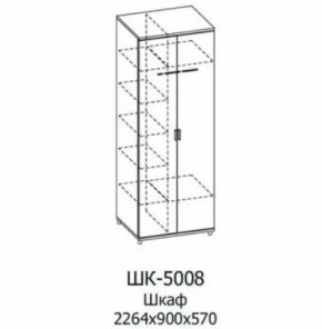 Шкаф для одежды и белья ШК-5008 Грейс в Тобольске - tobolsk.mebel-tymen.ru | фото