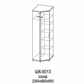 Шкаф для одежды и белья ШК-5013 Грейс в Тобольске - tobolsk.mebel-tymen.ru | фото