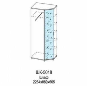 Шкаф для одежды и белья ШК-5018 Грейс в Тобольске - tobolsk.mebel-tymen.ru | фото