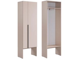 Шкаф двухдверный L600 Баско кашемир в Тобольске - tobolsk.mebel-tymen.ru | фото