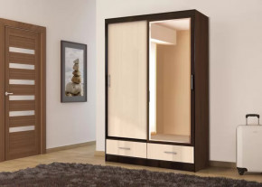 Шкаф-купе 008, двухдверный, с ящиками, венге/дуб белфорт Диал в Тобольске - tobolsk.mebel-tymen.ru | фото