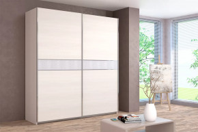 Шкаф-купе Иннэс-5 двухдверный 2000 мм Бодега белая в Тобольске - tobolsk.mebel-tymen.ru | фото