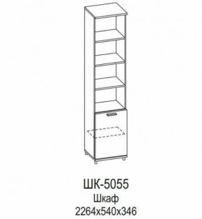 Шкаф ШК-5055 Грейс в Тобольске - tobolsk.mebel-tymen.ru | фото