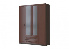 Шкаф ШР-4 "Кантри" 2 зеркала, орех в Тобольске - tobolsk.mebel-tymen.ru | фото