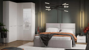 Спальный гарнитур «Глосс» №9 Белый Жемчуг, Белый глянец в Тобольске - tobolsk.mebel-tymen.ru | фото