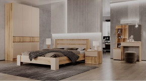 Спальный гарнитур Ленора Дуб вотан/Кашемир в Тобольске - tobolsk.mebel-tymen.ru | фото