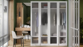 Спальный гарнитур «Порто» №4 Яблоня Беллуно, Белый в Тобольске - tobolsk.mebel-tymen.ru | фото