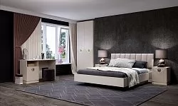 Спальня №2 "Капри" Сатин в Тобольске - tobolsk.mebel-tymen.ru | фото