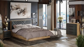 Спальня «Хилтон» Дуб Крафт золотой, Графит матовый в Тобольске - tobolsk.mebel-tymen.ru | фото