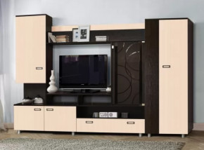 Стенка "Аллегро" вариант 3 венге Linum/дуб белфорт в Тобольске - tobolsk.mebel-tymen.ru | фото