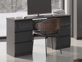 Стол 6 ящиков Челси Графит в Тобольске - tobolsk.mebel-tymen.ru | фото