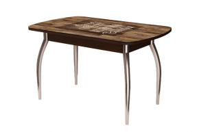 Стол Бостон, капучино/венге/хром триумф в Тобольске - tobolsk.mebel-tymen.ru | фото