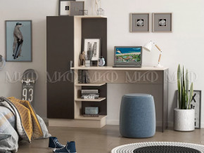 Стол компьютерный №1 Дуб беленый-венге в Тобольске - tobolsk.mebel-tymen.ru | фото