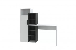 Стол компьютерный Комбо, белый-черный ясень/белый в Тобольске - tobolsk.mebel-tymen.ru | фото