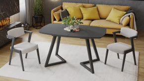 Стол обеденный «TESCA 2» Графит, Стекло графит матовое в Тобольске - tobolsk.mebel-tymen.ru | фото