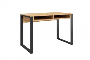 Стол письменный Лунар, дуб бунратти/черный в Тобольске - tobolsk.mebel-tymen.ru | фото