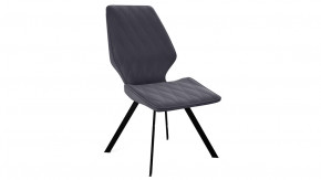 Стул «Матэо»  Черный муар, Микровелюр BRENDY Graphite в Тобольске - tobolsk.mebel-tymen.ru | фото