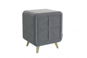 Тумба прикроватная Софи 2 графит (велюр) в Тобольске - tobolsk.mebel-tymen.ru | фото