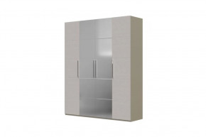 Вива Шкаф распашной ШР-4 2 зеркала Латте/Текстиль в Тобольске - tobolsk.mebel-tymen.ru | фото